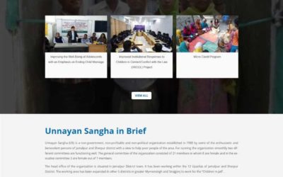 Website Design and Development of Unnayan Sangha